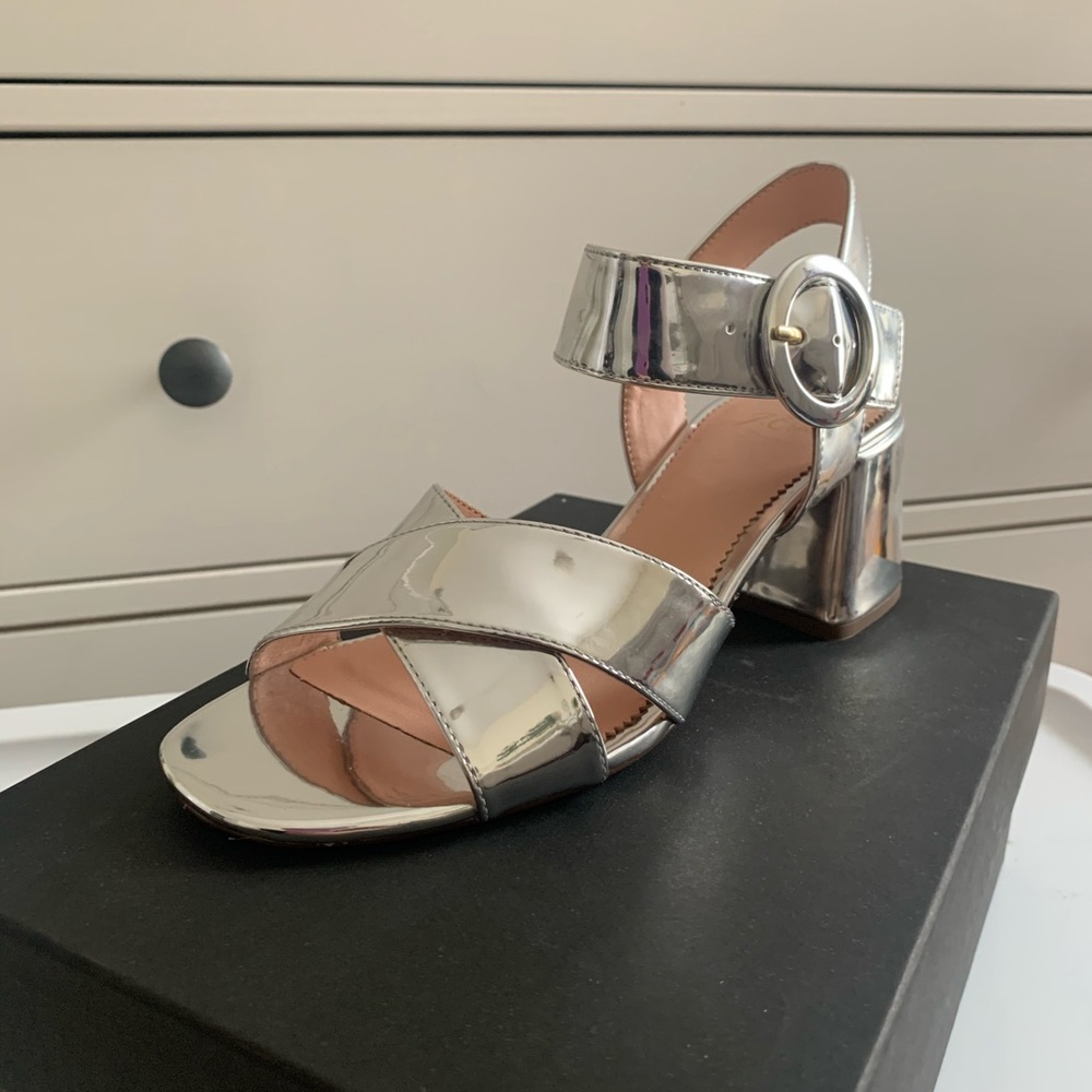 J.Crew NEW WITH BOX Mirror Penny Heeled Sandals